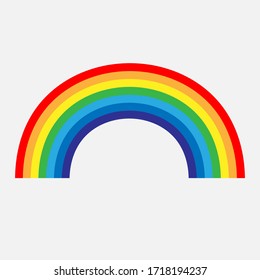 Rainbow icon. Spectrum symbol. Stock - Vector illustration