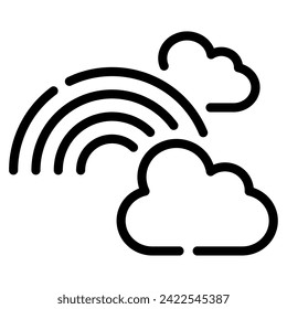 Rainbow Icon Spring, for uiux, web, app, infographic, etc