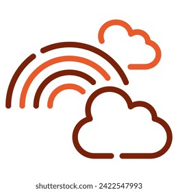 Rainbow Icon Spring, for uiux, web, app, infographic, etc