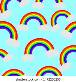 The rainbow icon is suitable for background patterns