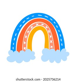 Rainbow icon vector. bow illustration sign. iris symbol or logo.