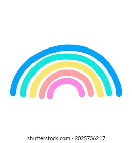 Vector de icono arcoiris. colección de signos de ilustración de arco. símbolo o logotipo del iris.

