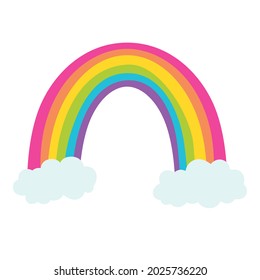 Rainbow icon vector. bow illustration sign. iris symbol or logo.
