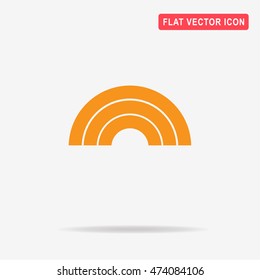 Rainbow icon. Vector concept illustration for design.