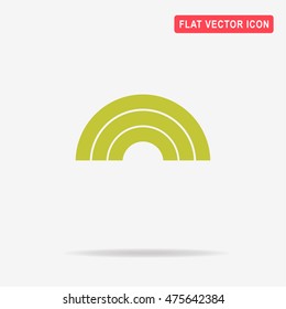 Rainbow icon. Vector concept illustration for design.