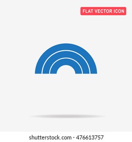 Rainbow icon. Vector concept illustration for design.