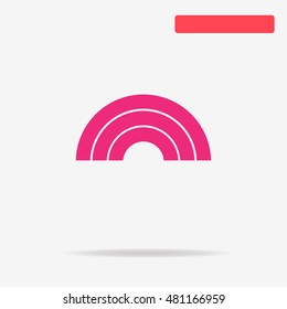 Rainbow icon. Vector concept illustration for design.