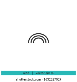 rainbow icon vector design element eps10