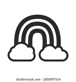 rainbow icon vector design illustration