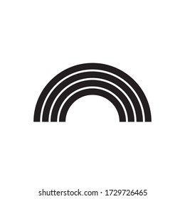 Rainbow Icon Vector Design Template