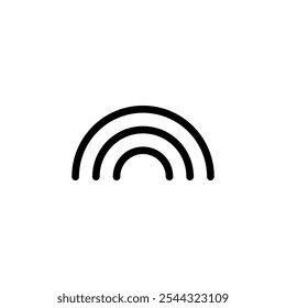 Plantilla de diseño de Vector de icono de arco iris