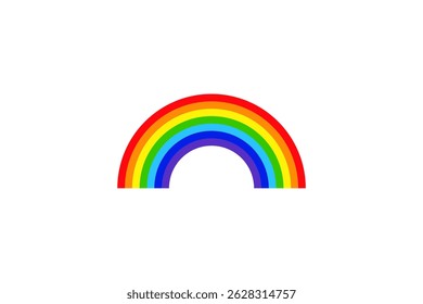 rainbow icon vector flat design