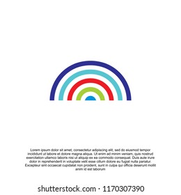 rainbow icon vector illustration
