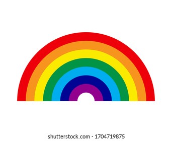 Rainbow Icon. Vector Illustration EPS10