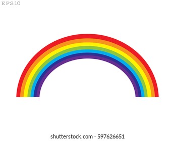 Rainbow, icon, vector illustration of Eps10