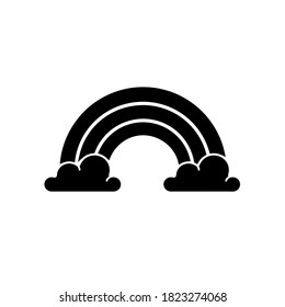 Rainbow icon, vector illustration. Flat design style. vector rainbow icon illustration isolated on white background, rainbow icon Eps10. rainbow icons graphic design vector symbols.