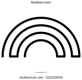 Rainbow icon vector illustration graphic on background