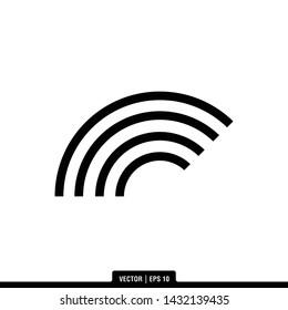  Rainbow icon vector, illustration logo template in trendy style. Suitable for many purposes.
