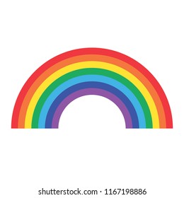 rainbow icon vector illustration on white background