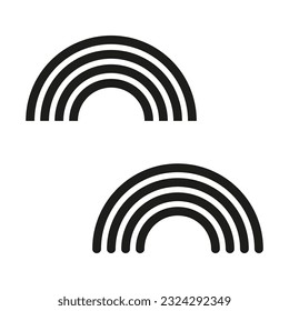 Icono arcoiris. Ilustración vectorial. imagen de stock.