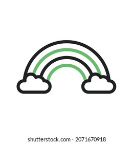 Rainbow icon vector image. Can also be used for Carnival. Suitable for mobile apps, web apps and print media.