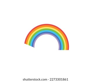 Regenbogensymbol, Vektorlogo-Design-Elemente
