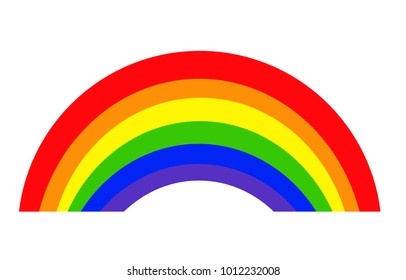 rainbow icon vector, logo illustration