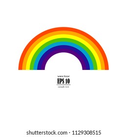 Rainbow icon Vector spectrum