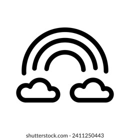Design-Illustration des Rainbow-Symbols für Vektorsymbol
