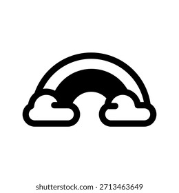 Rainbow Icon Vector Symbol Design Illustration