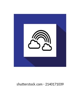 Rainbow icon, Weather icon vector illustration.