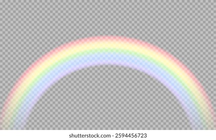 Rainbow icons, raindrops. Raindrops on transparent background.