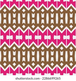 Rainbow ikat vector ~ seamless background.Tribal design for fashion,carpet, background, batik, wallpaper, clothing, wrapping, skirt.