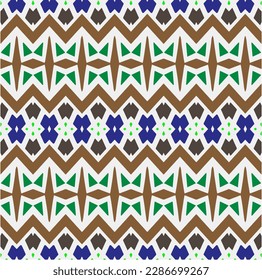 Rainbow ikat vector ~ seamless background.Tribal design for fashion,carpet, background, batik, wallpaper, clothing, wrapping, skirt.