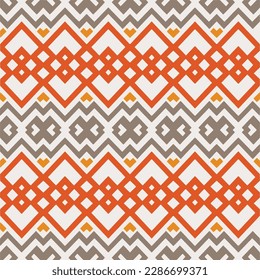 Rainbow ikat vector ~ seamless background.Tribal design for fashion,carpet, background, batik, wallpaper, clothing, wrapping, skirt.