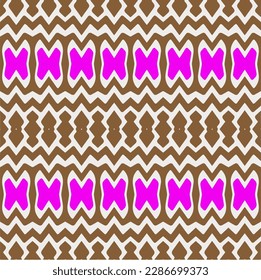 Rainbow ikat vector ~ seamless background.Tribal design for fashion,carpet, background, batik, wallpaper, clothing, wrapping, skirt.