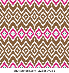 Vector arcoiris ~ fondo sin soldadura. Diseño tribal para moda, alfombra, fondo, batik, papel pintado, ropa, envoltura, falda.