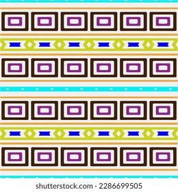 Rainbow ikat vector ~ seamless background.Tribal design for fashion,carpet, background, batik, wallpaper, clothing, wrapping, skirt.