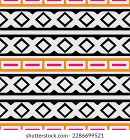 Rainbow ikat vector ~ seamless background.Tribal design for fashion,carpet, background, batik, wallpaper, clothing, wrapping, skirt.