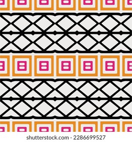 Rainbow ikat vector ~ seamless background.Tribal design for fashion,carpet, background, batik, wallpaper, clothing, wrapping, skirt.