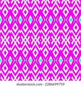 Rainbow ikat vector ~ seamless background.Tribal design for fashion,carpet, background, batik, wallpaper, clothing, wrapping, skirt.