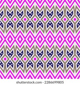 Vector arcoiris ~ fondo sin soldadura. Diseño tribal para moda, alfombra, fondo, batik, papel pintado, ropa, envoltura, falda.
