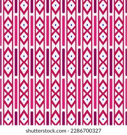 Rainbow ikat vector ~ seamless background.Tribal design for fashion,carpet, background, batik, wallpaper, clothing, wrapping, skirt.