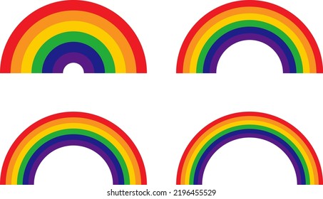 Rainbow illustration set : vector