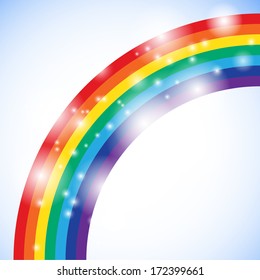 Rainbow illustration with space for your business message