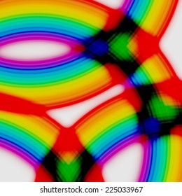 Rainbow illustration, vector
