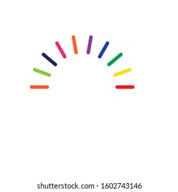 Rainbow ilustration logo vector template