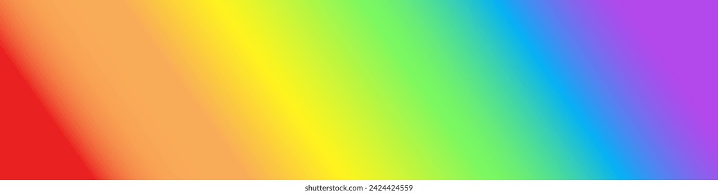 Rainbow. Imitation of watercolor. Bright vector illustration.Red, orange, yellow, green, blue, purple textured stripes. Gay pride LGBT flag.