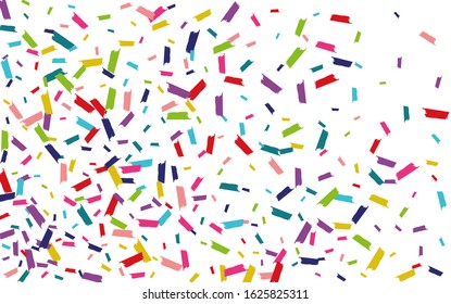 Rainbow Independence Rain Design. Shine Background. Splash Abstract Pattern. Color Decoration Postcard.