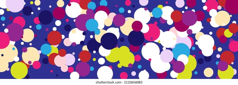 Rainbow Indigo Circles Violet Bright Print. Play Red Children Beige Green Wallpaper. Vibrant Pastel Kids White Dark Purple Textile. Yellow Bordo Color Blue Multicolor Pink Background.